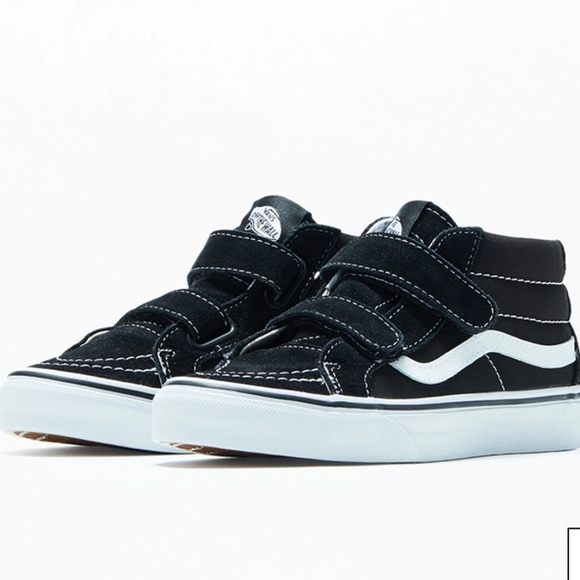 Vans Kids Velcro Sk8 Old Skool Mid Shoes. - Picture 2 of 15